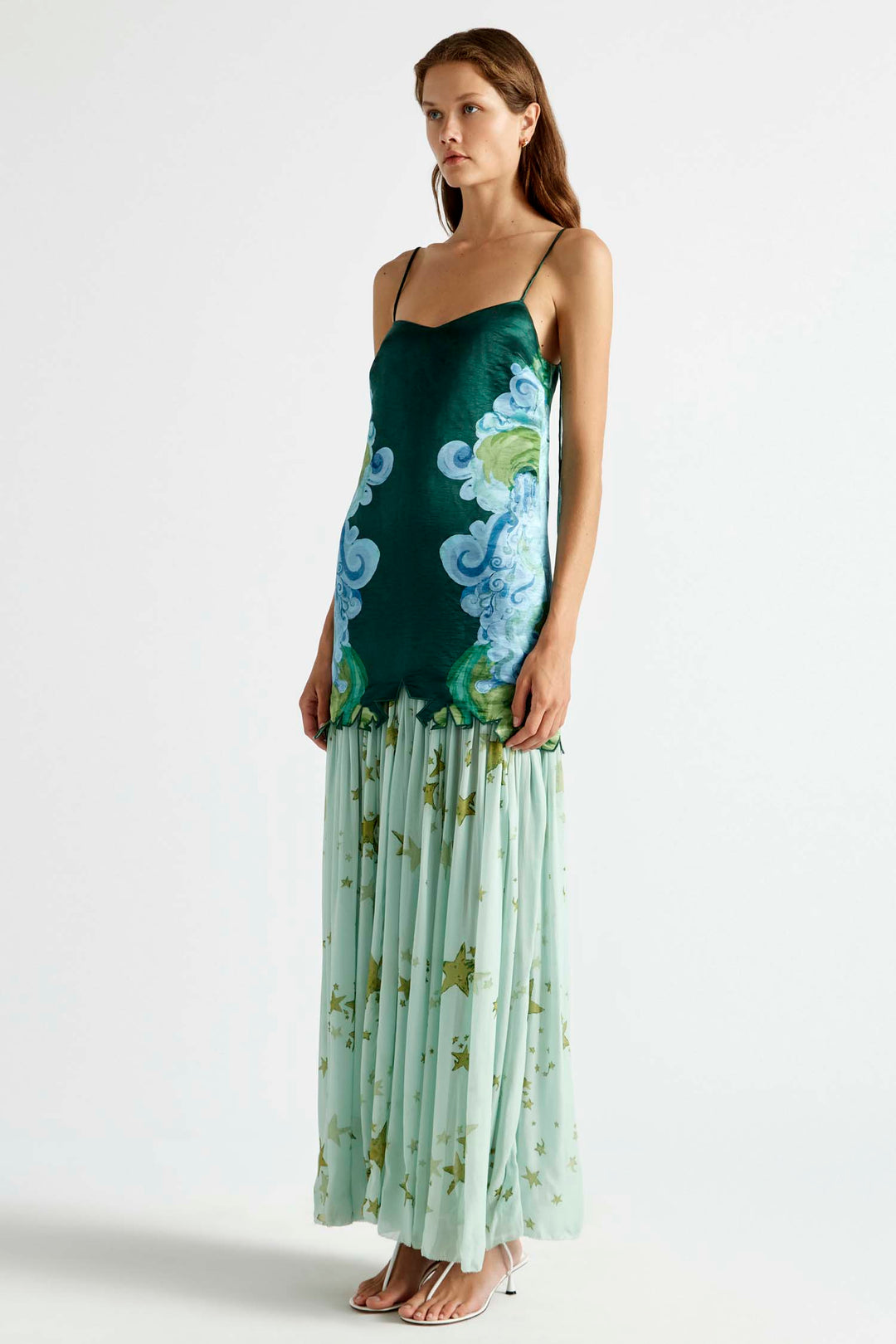 Runway Star Drop Waist Gown