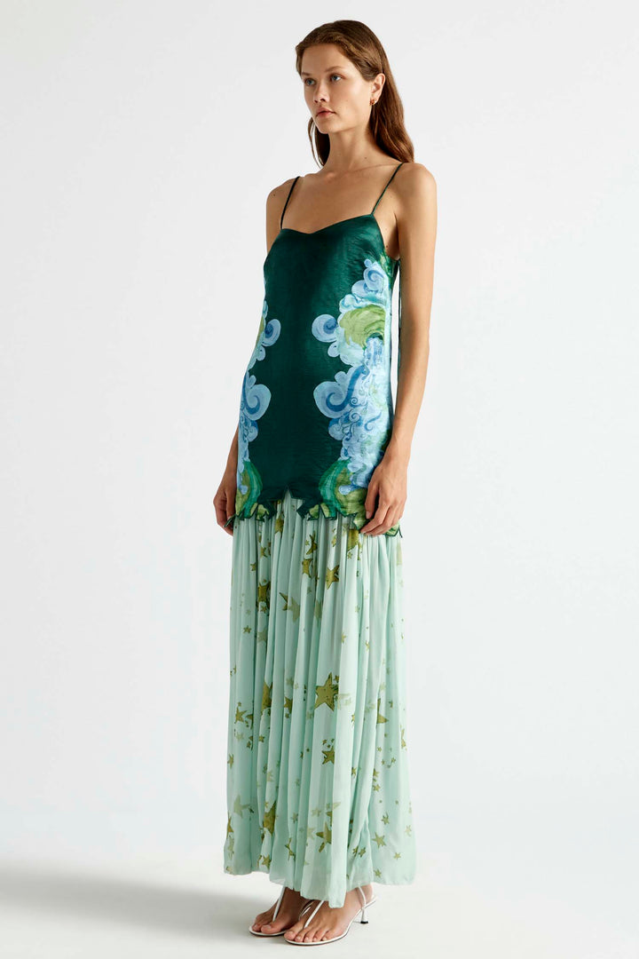 Runway Star Drop Waist Gown