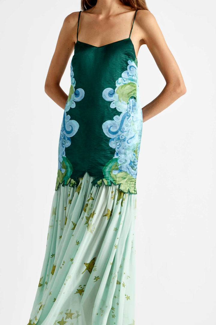 Runway Star Drop Waist Gown