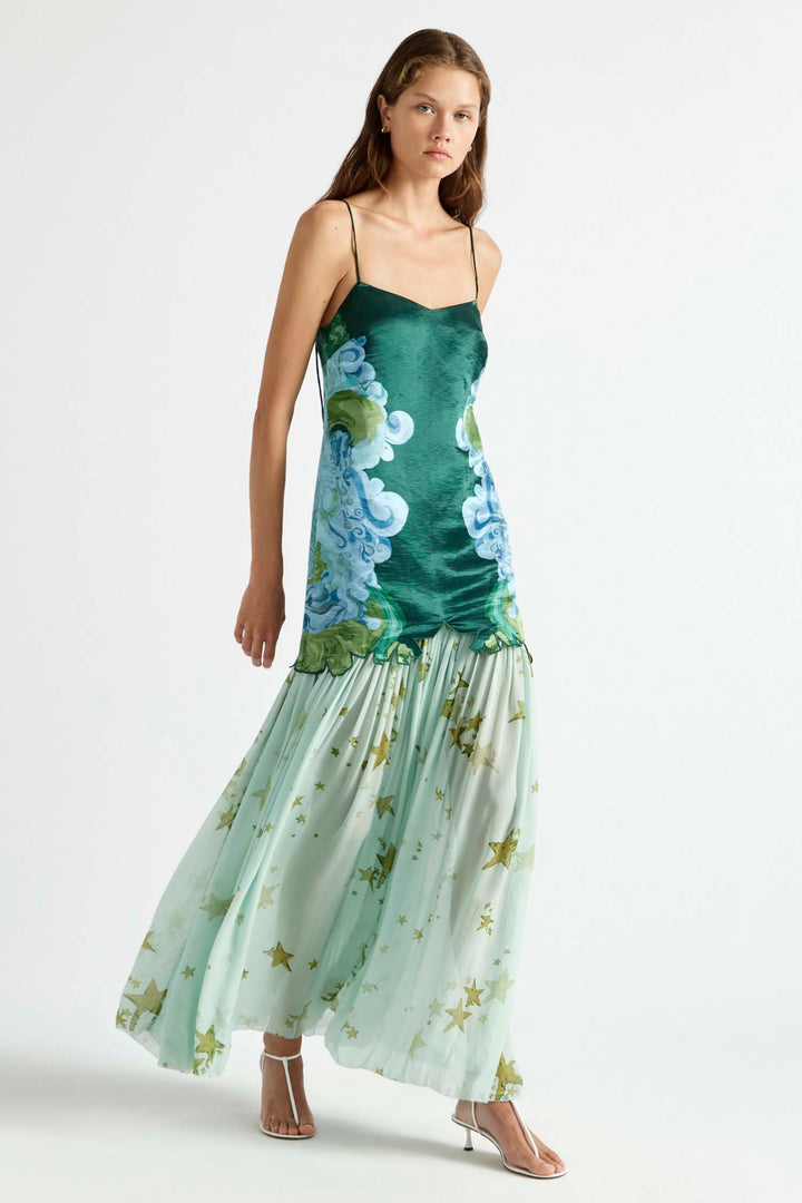 Runway Star Drop Waist Gown