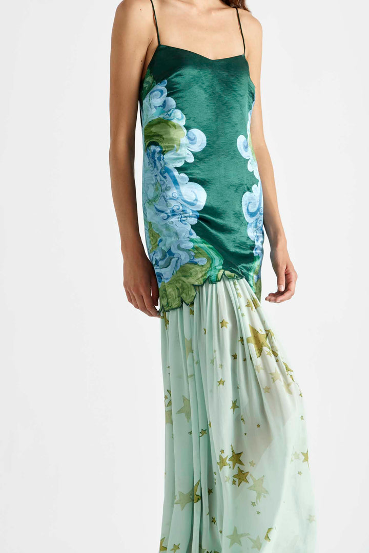 Runway Star Drop Waist Gown