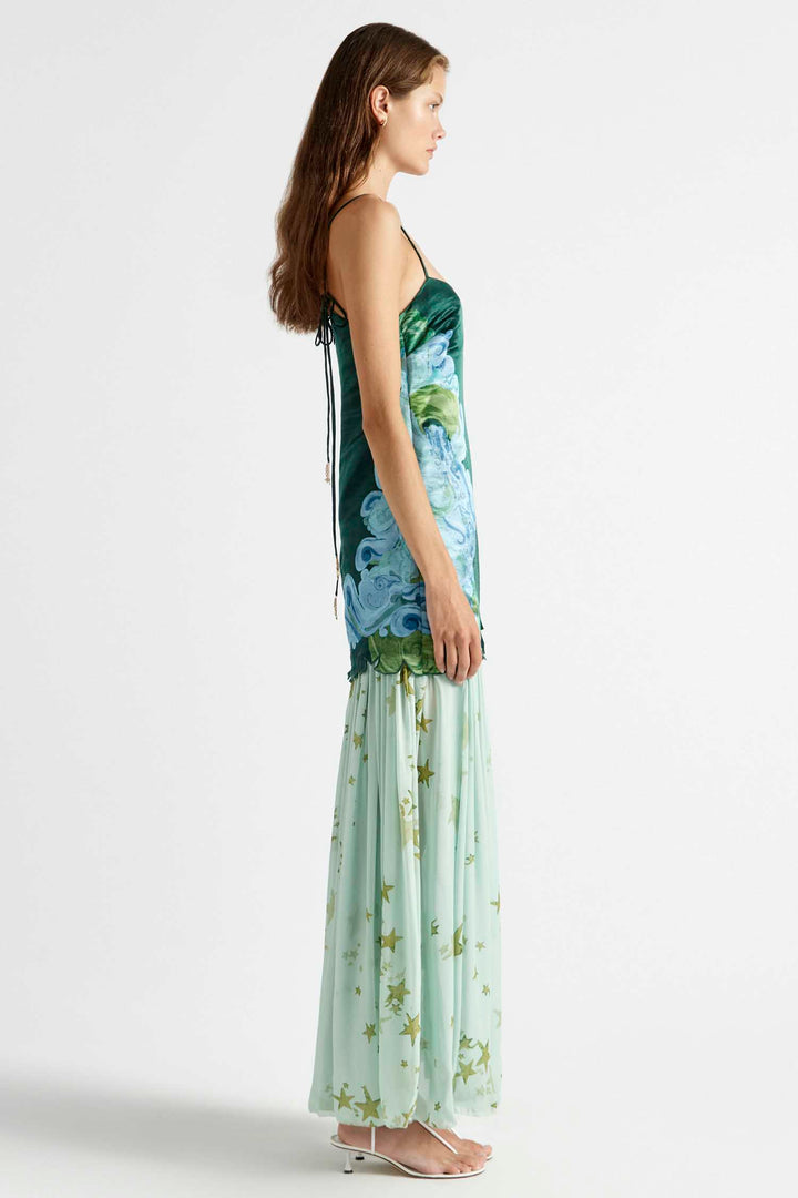 Runway Star Drop Waist Gown