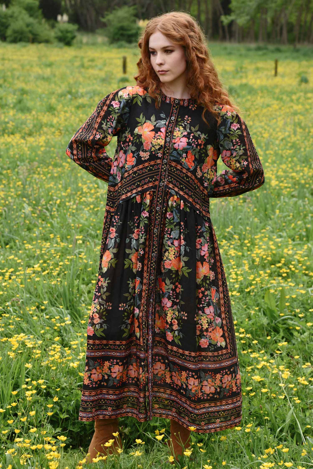 Rustic Romance Dress in Black