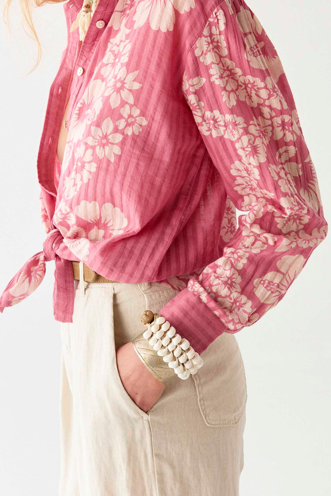 Rusty Honolulu Blouse in Pink Floyd
