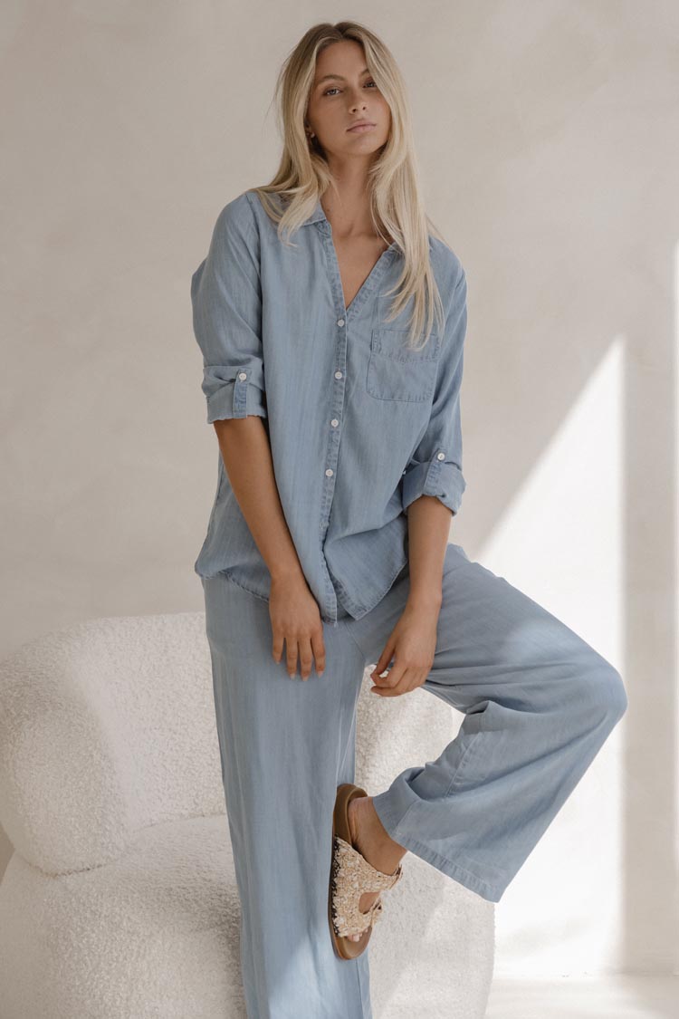 Rye Pant in Chambray