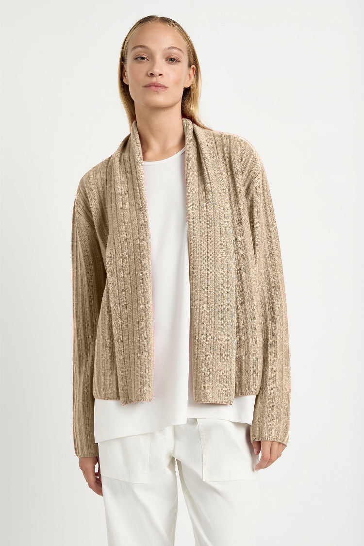 Shrug Fine Jacket in Vanilla Marl