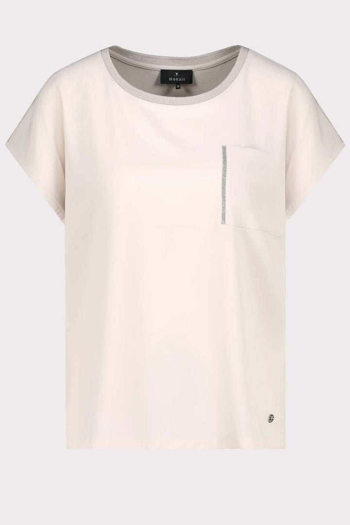 SS Blouse Shirt w Pocket in Sand