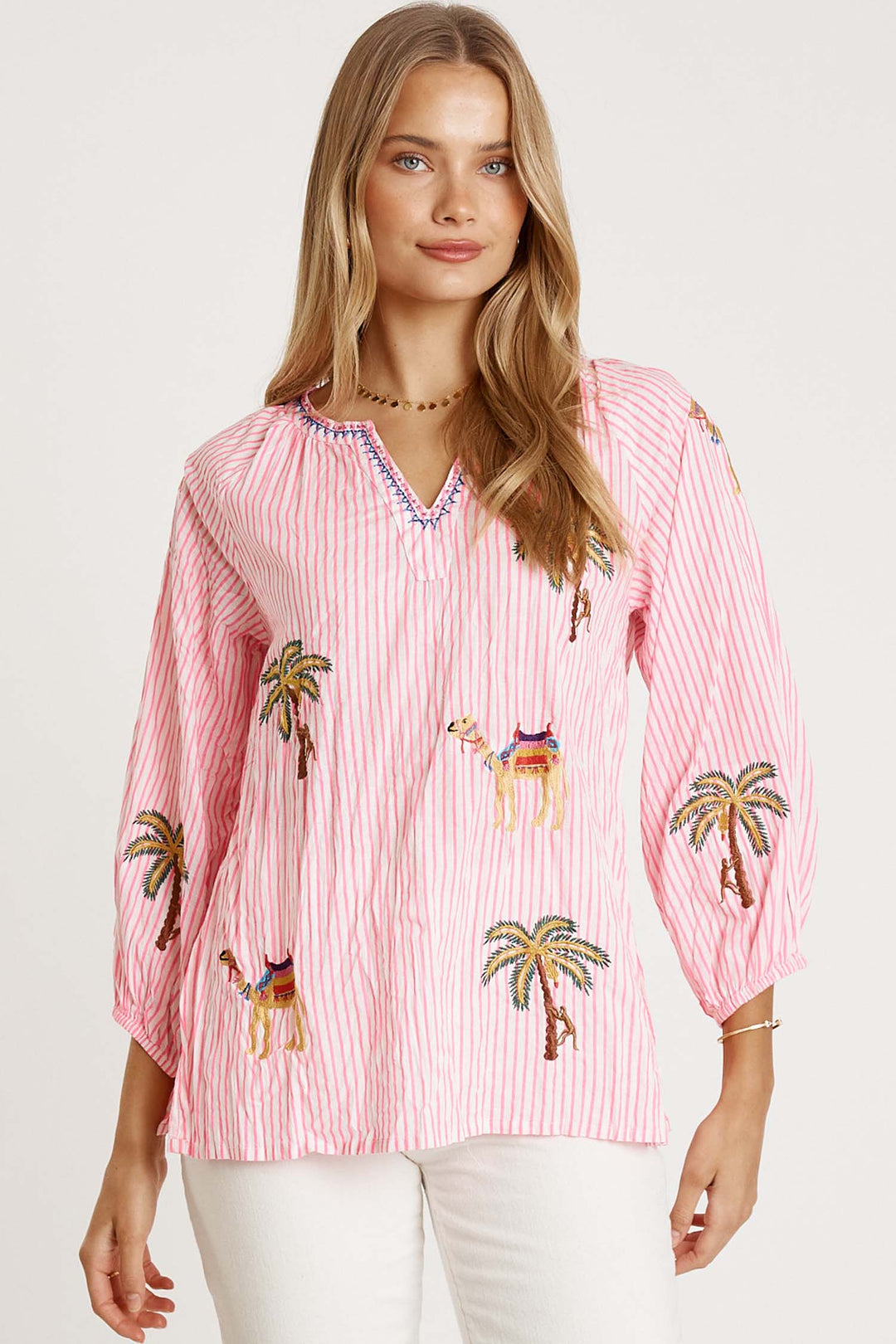 Sahara Top in Candy Stripe