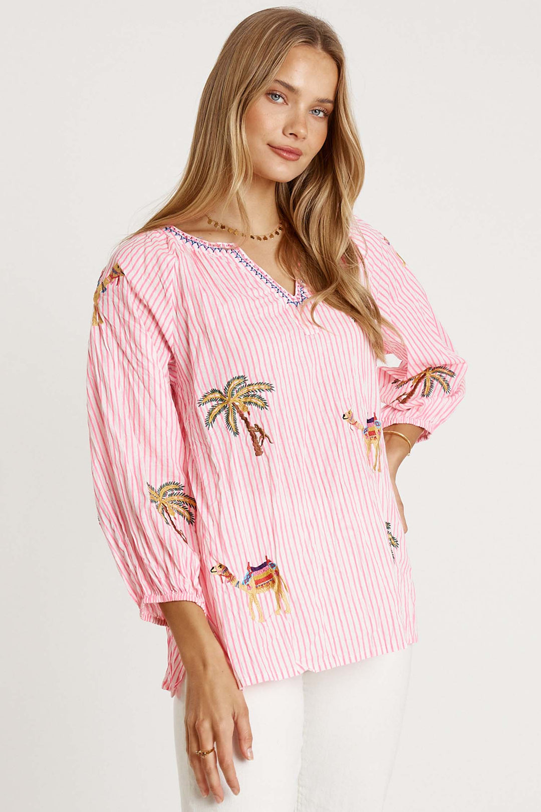 Sahara Top in Candy Stripe