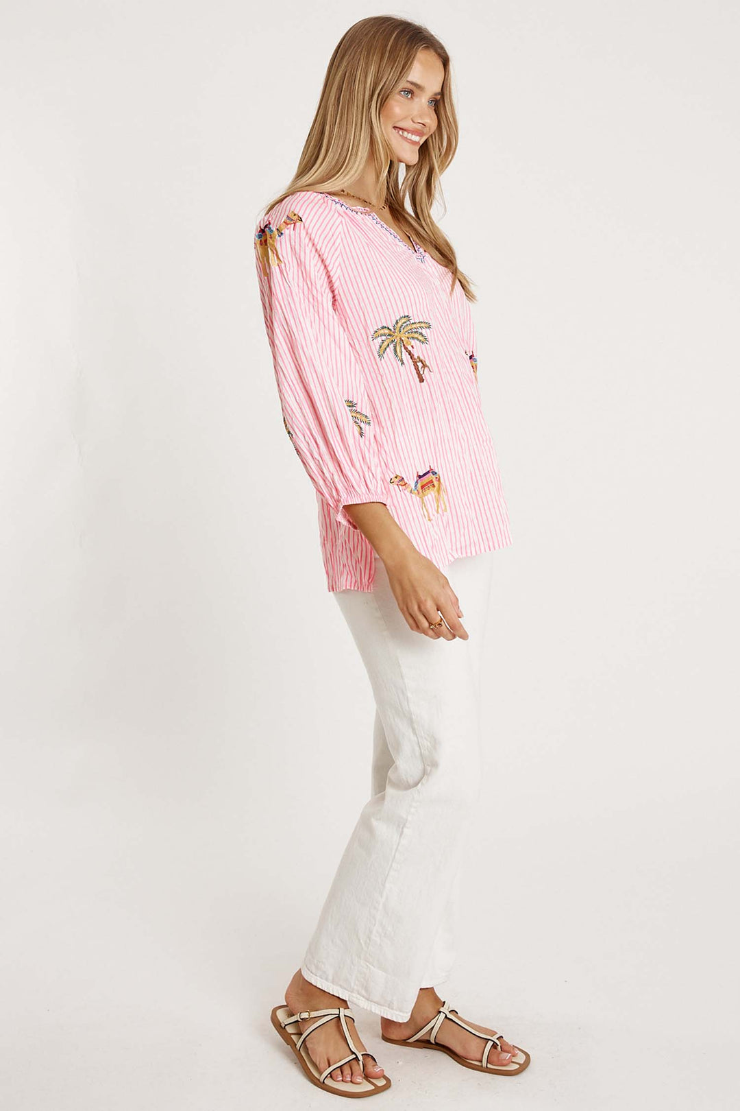 Sahara Top in Candy Stripe