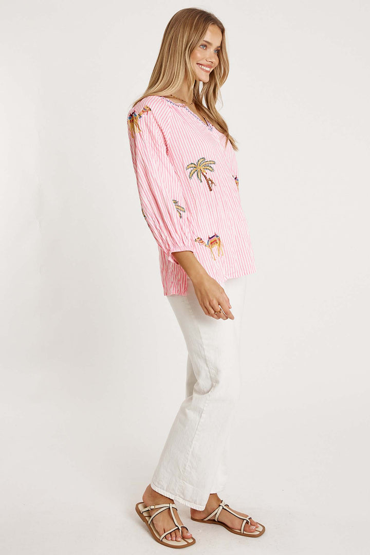 Sahara Top in Candy Stripe