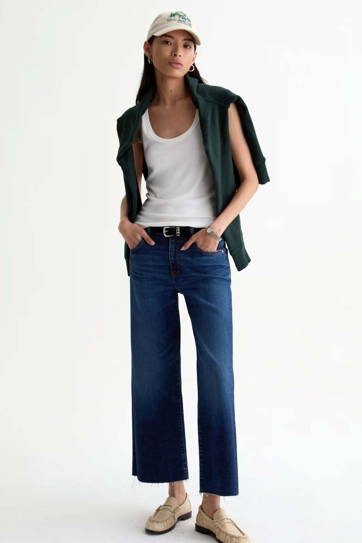 Saige Wide Leg Crop Jeans - Outspoken