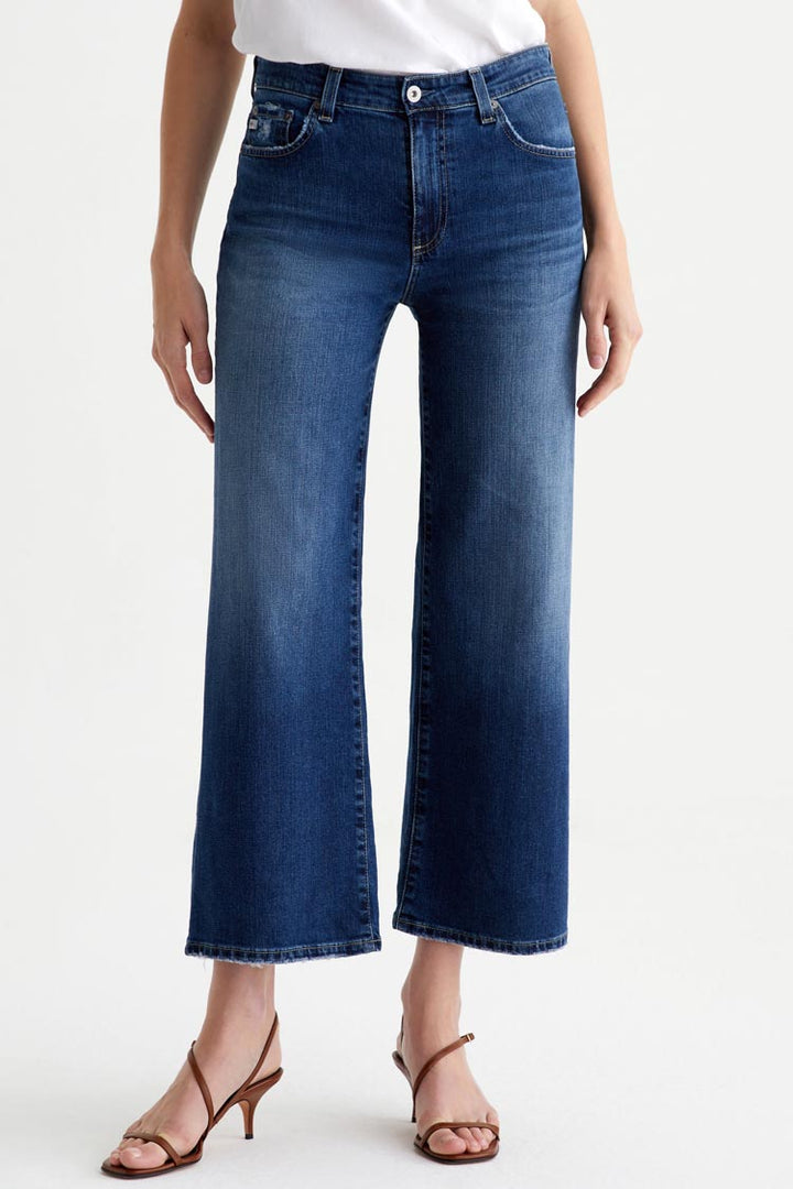 Saige Wide Leg Crop Jeans - 7 Years La Jolla