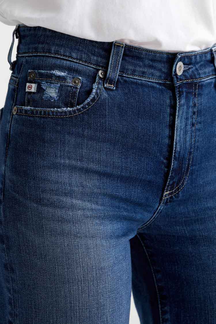 Saige Wide Leg Crop Jeans - 7 Years La Jolla