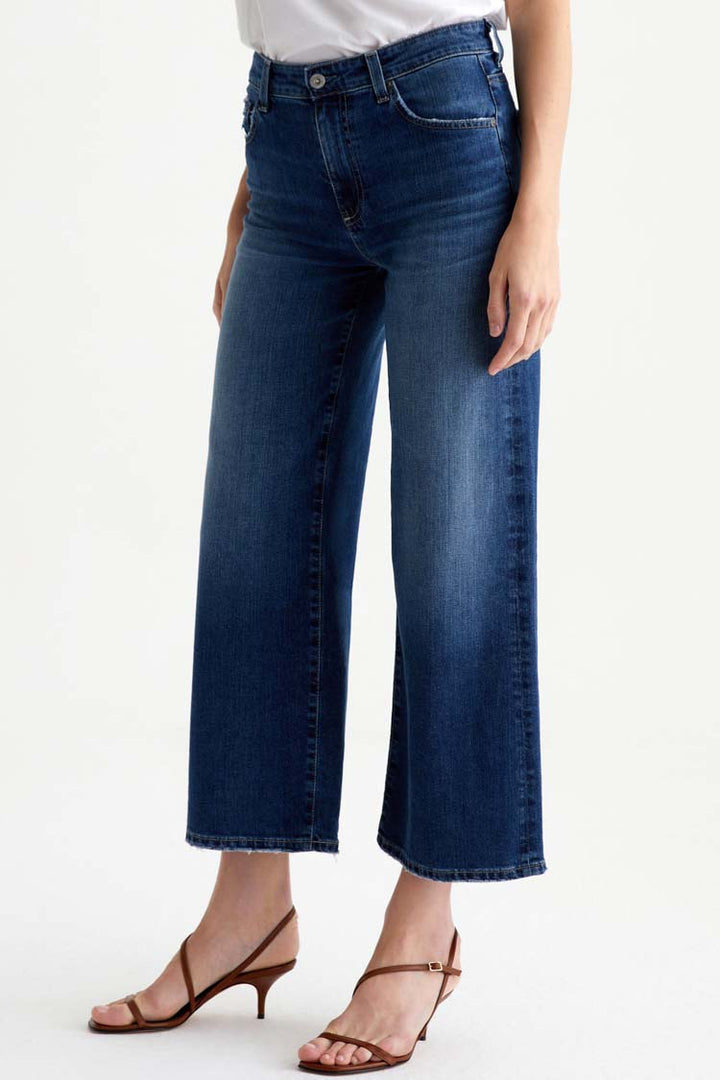 Saige Wide Leg Crop Jeans - 7 Years La Jolla