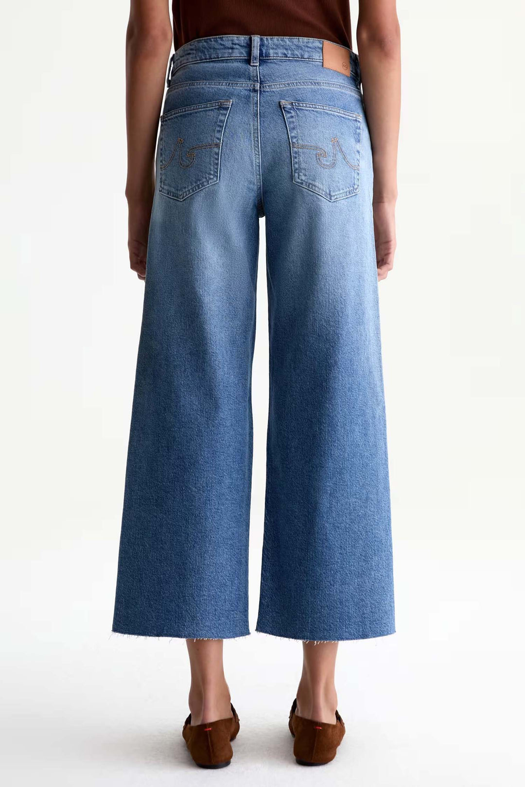 Saige Wide Leg Crop Jean in 17 Years Duet