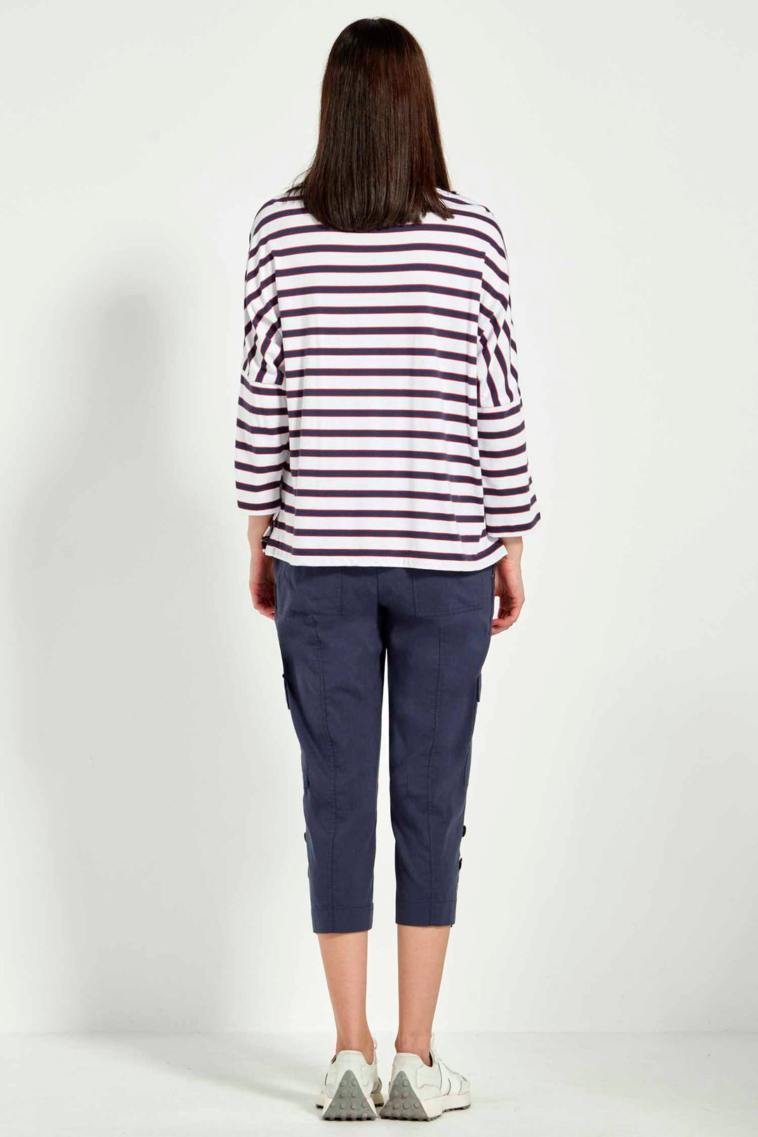 Sail Top in Denim Stripe
