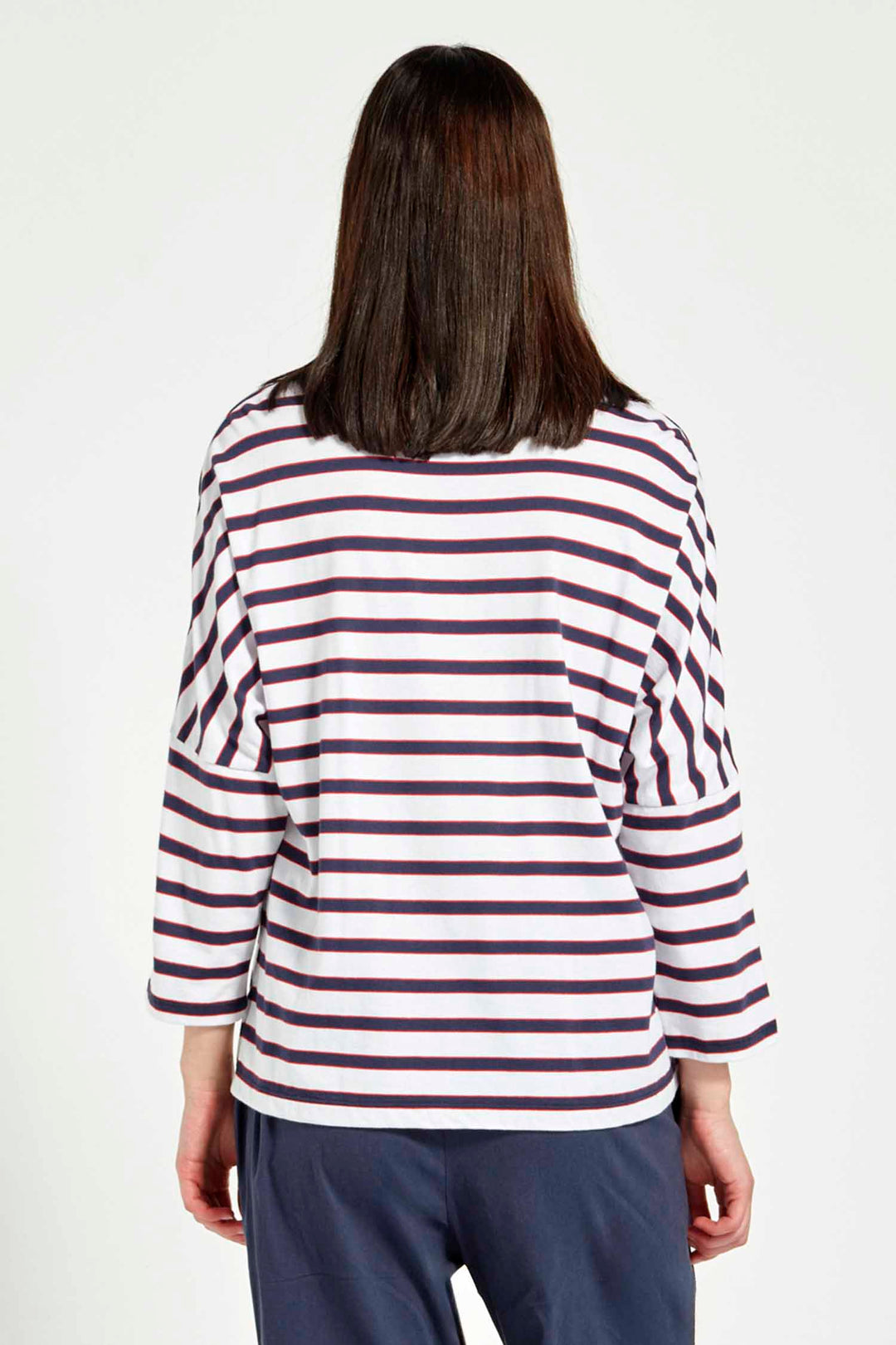 Sail Top in Denim Stripe