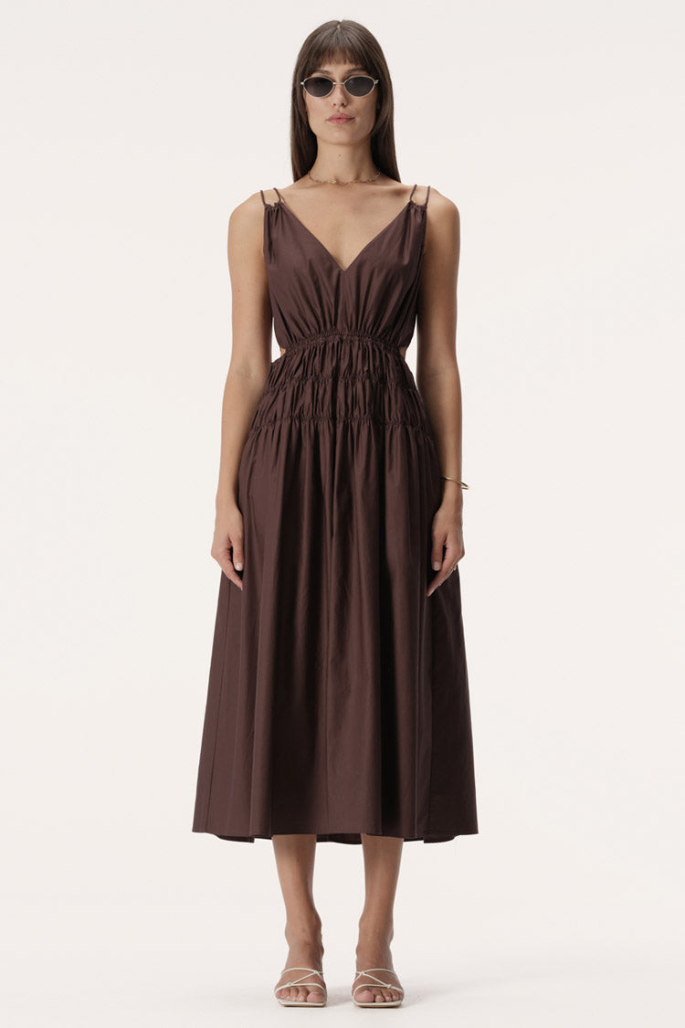 Salma Dress in Chocolate