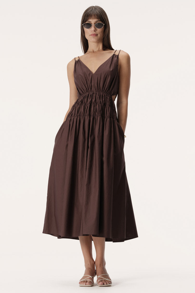 Salma Dress in Chocolate