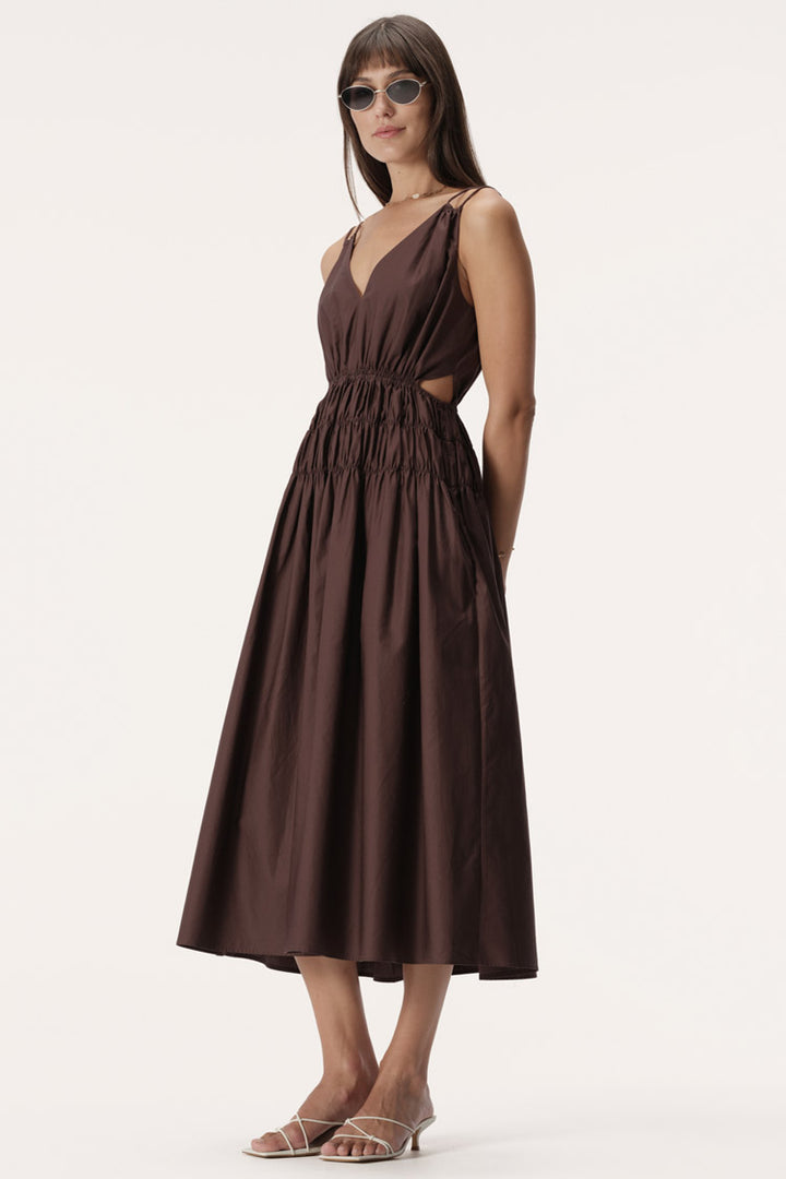 Salma Dress in Chocolate