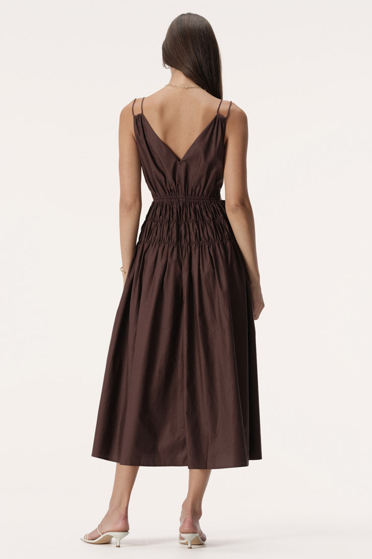 Salma Dress in Chocolate