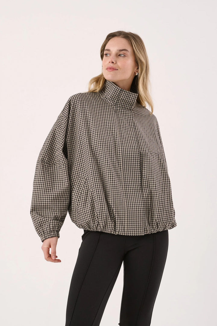 Sammie Bomber Jacket in Camel Check