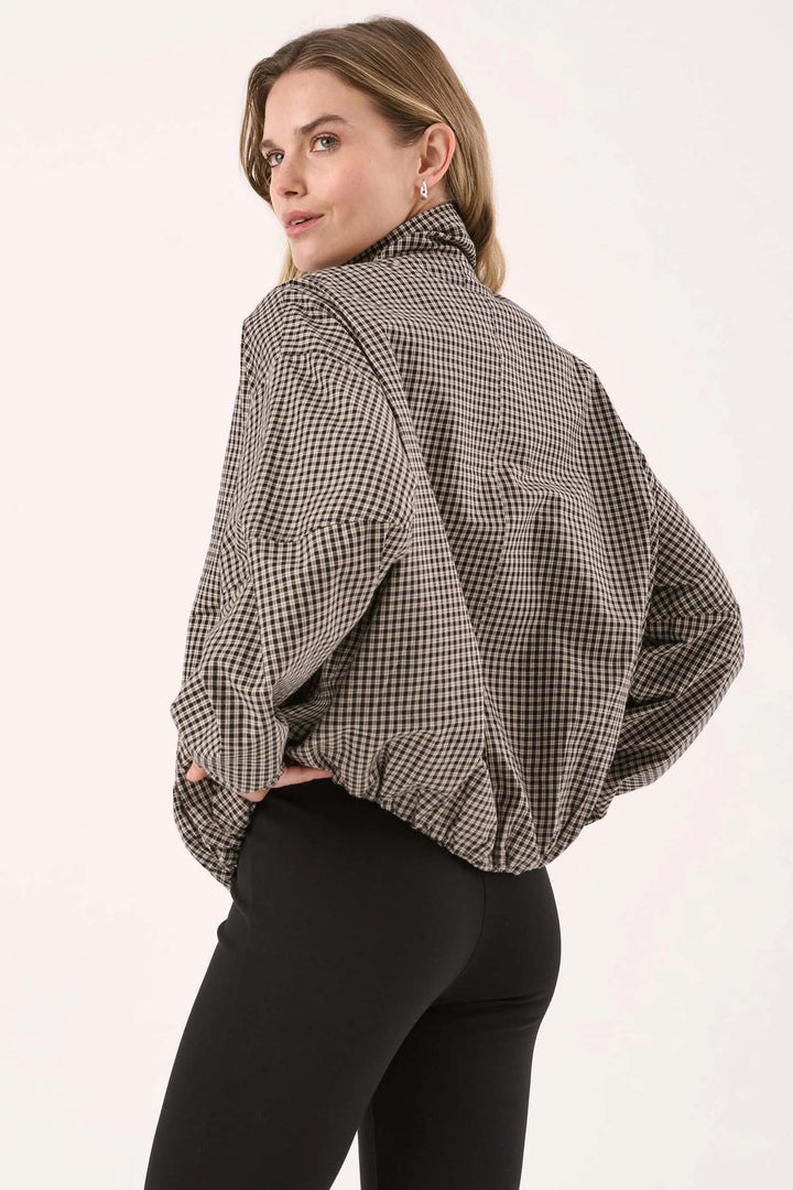 Sammie Bomber Jacket in Camel Check