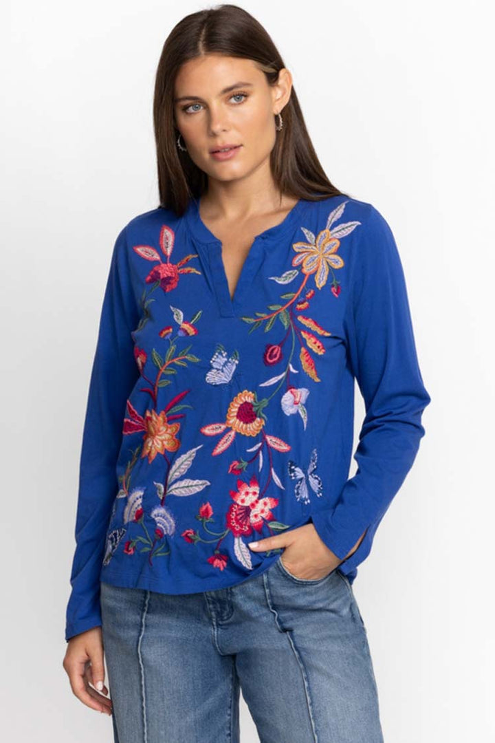 Sandra Split Jersey Tee