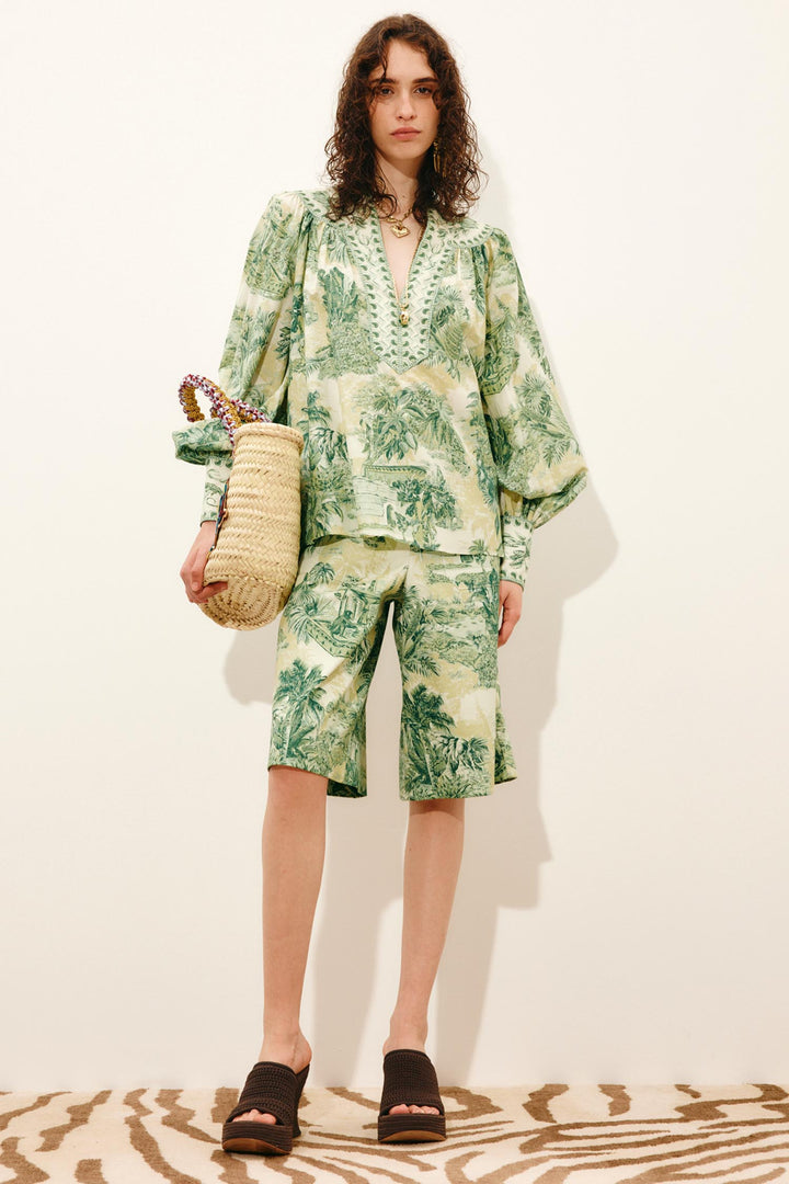 Sara Blouse in Green