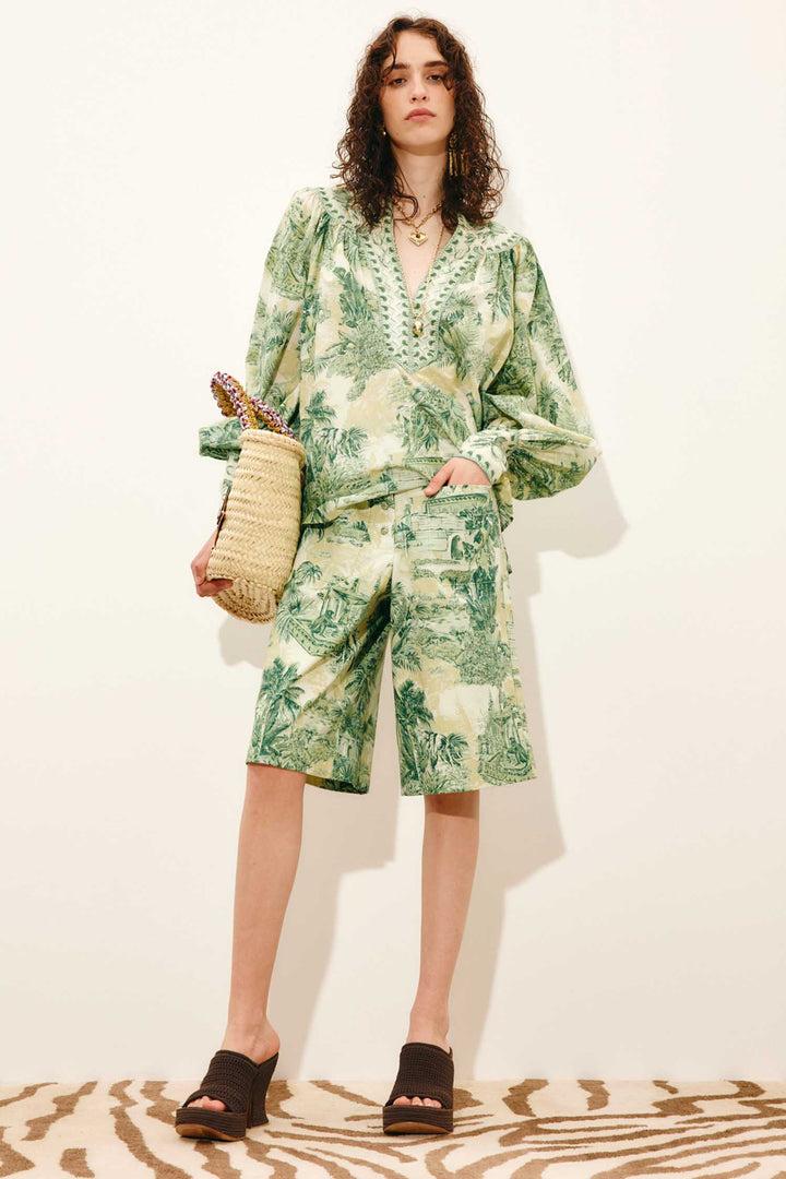 Sara Blouse in Green