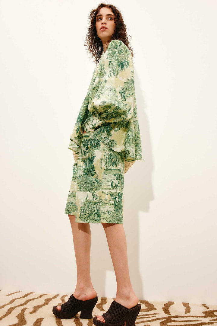 Sara Blouse in Green