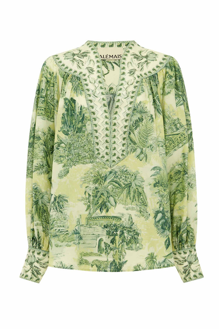 Sara Blouse in Green