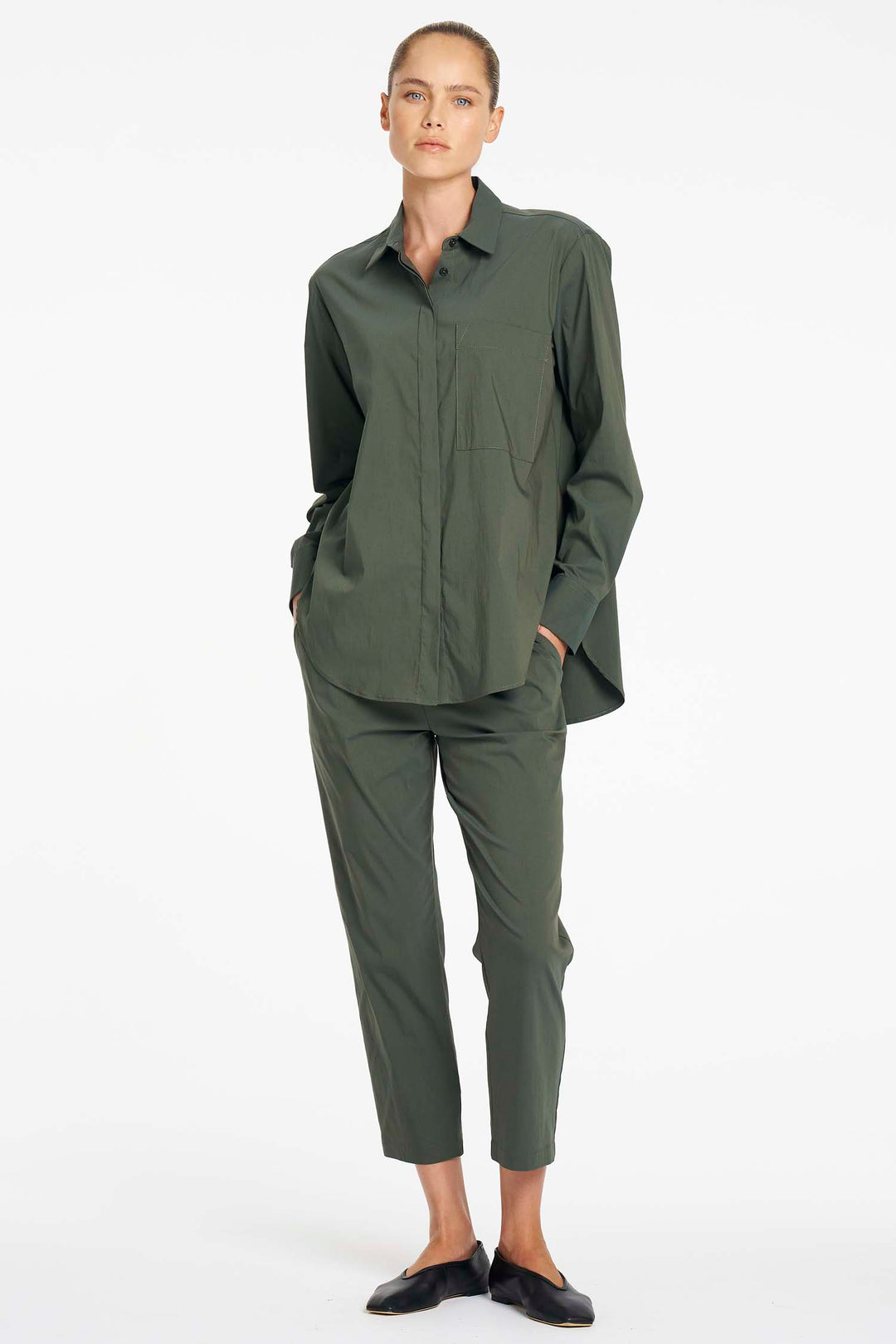 Saville Shirt in Bayleaf