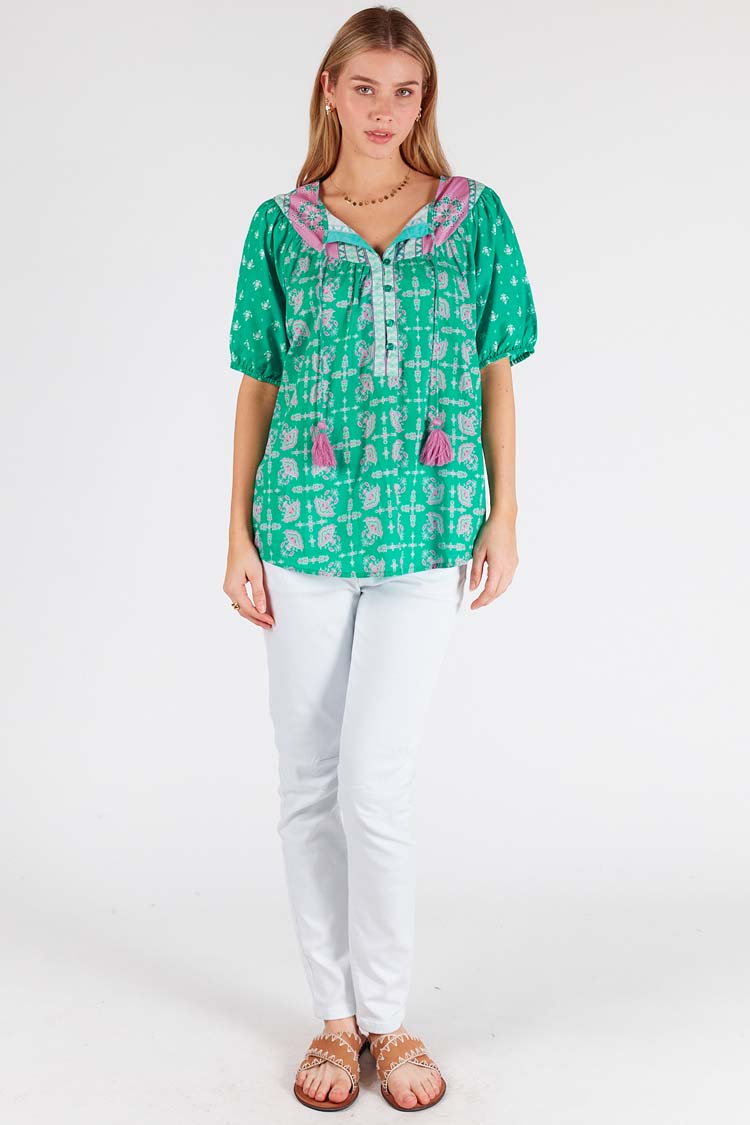 Scarlet Top in Sea