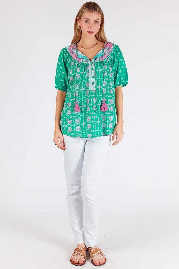 Scarlet Top in Sea