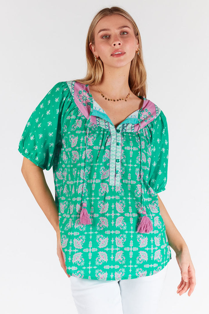 Scarlet Top in Sea