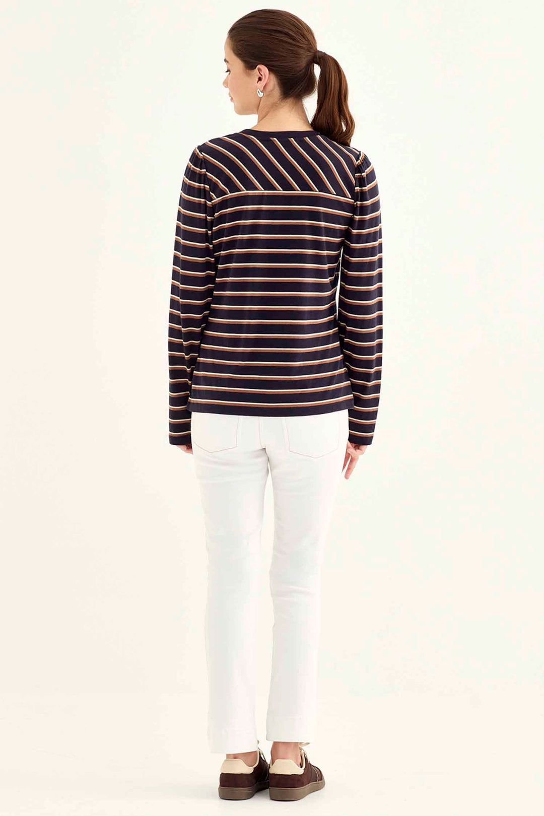 Scatter Top in Ink Stripe