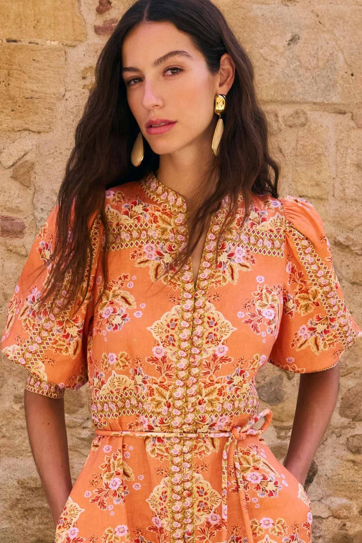 Scenic Dress in Marigold Glow