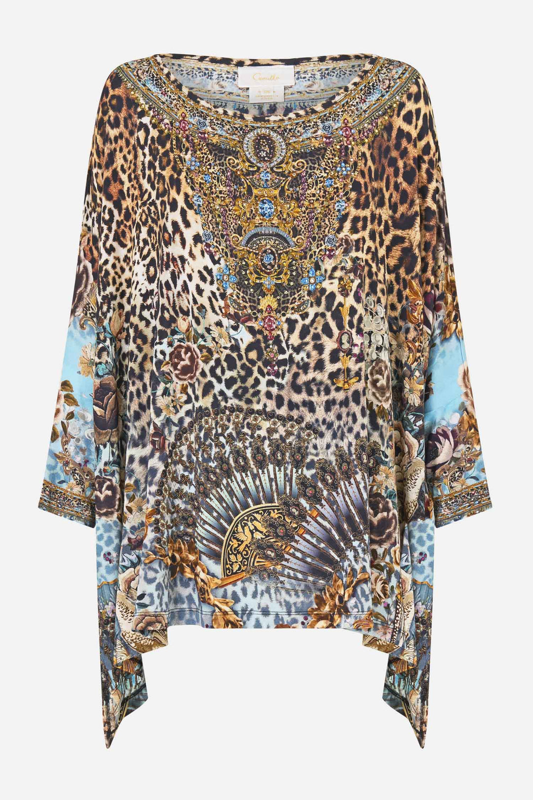 Scoop Neck Slouch Tee in Fiesta, Siesta, Repeat