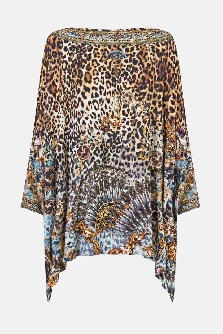 Scoop Neck Slouch Tee in Fiesta, Siesta, Repeat