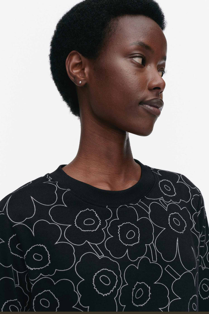 Sekunti Piirto Unikko LS Black Top