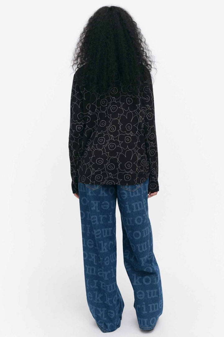 Sekunti Piirto Unikko LS Black Top