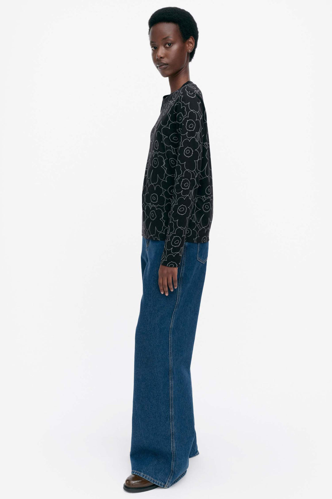 Sekunti Piirto Unikko LS Black Top