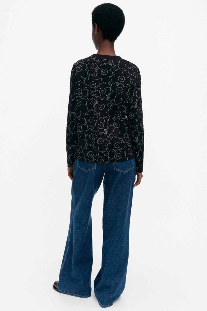 Sekunti Piirto Unikko LS Black Top