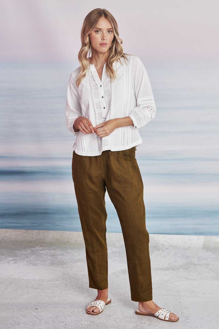 Selena Blouse in White
