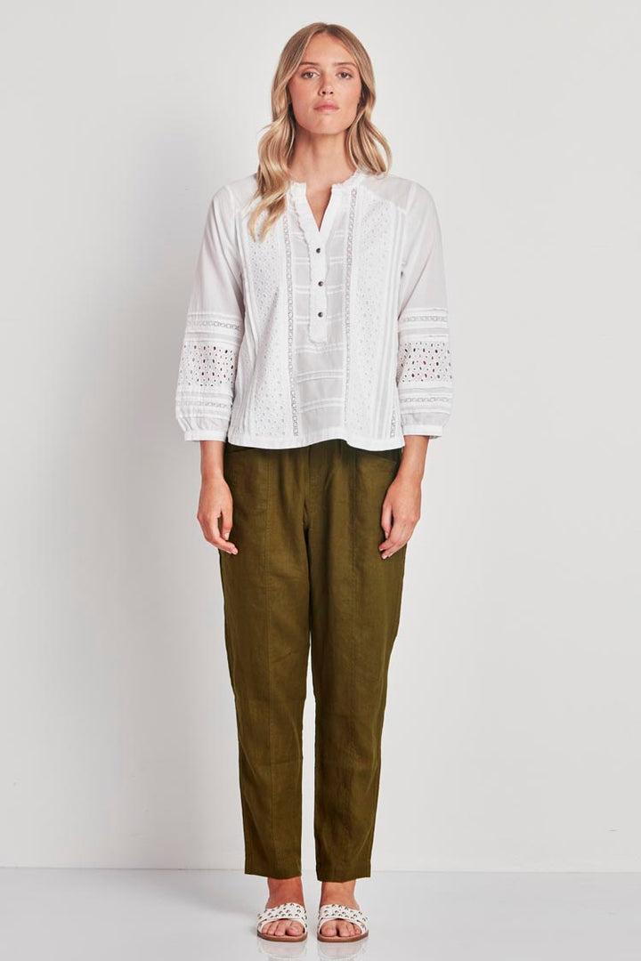 Selena Blouse in White