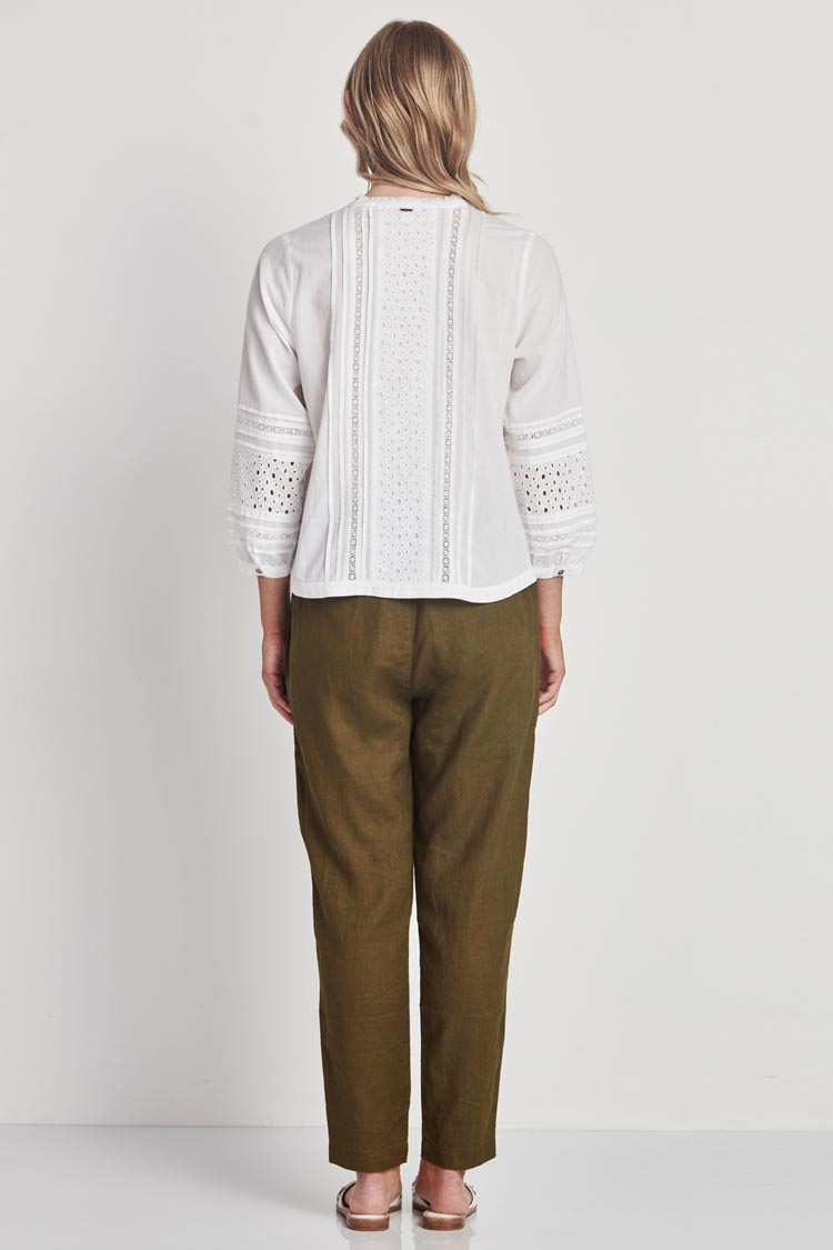Selena Blouse in White