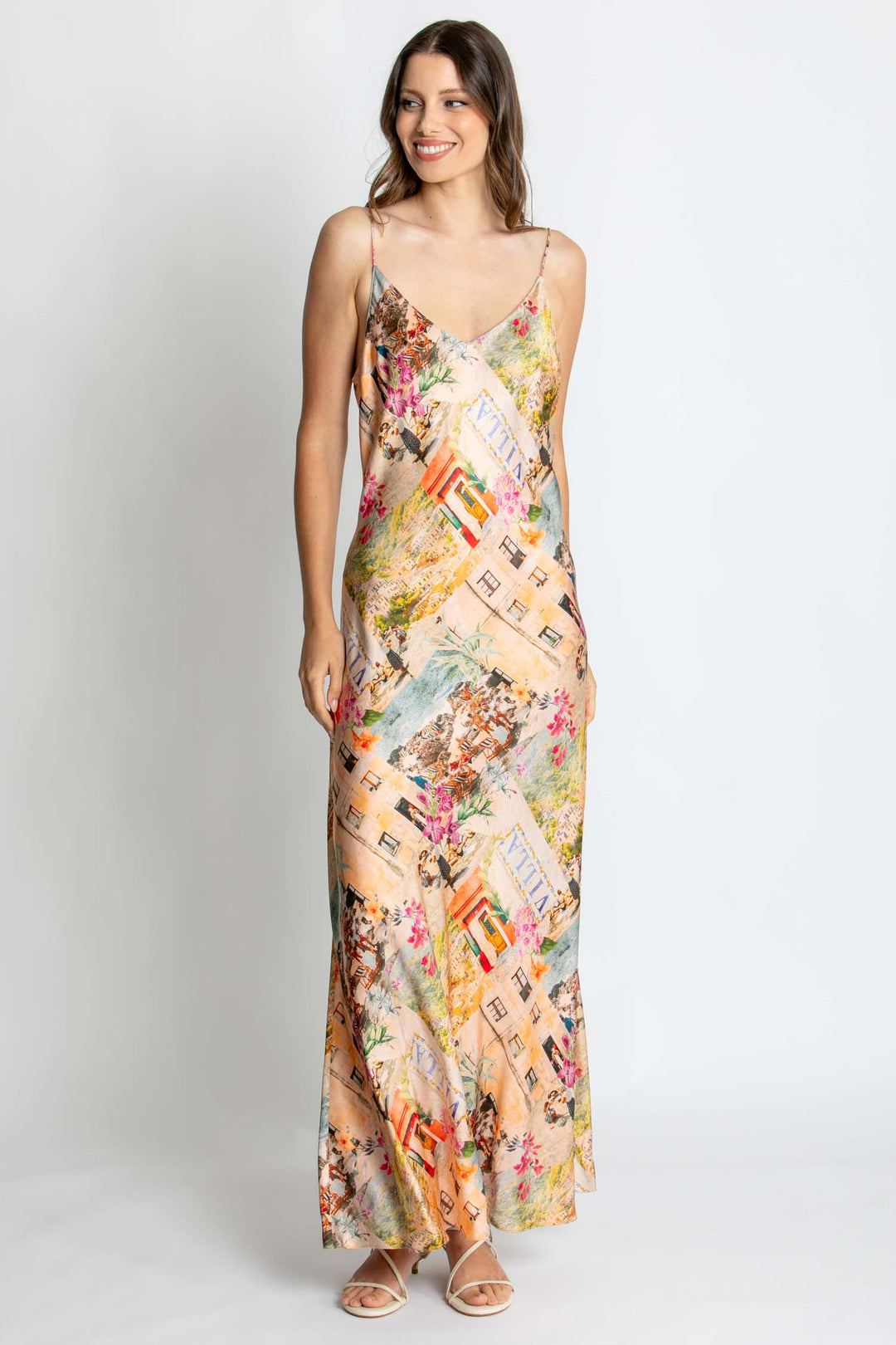 Selena Slip Dress in Capri