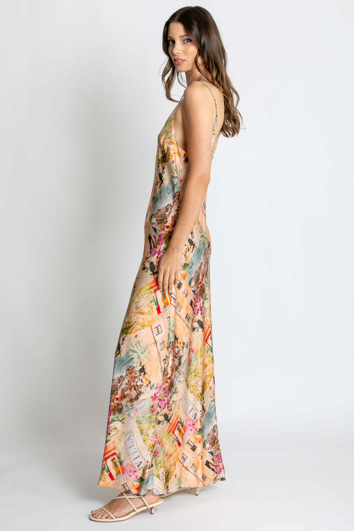 Selena Slip Dress in Capri